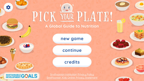 Pick Your Plate! Title Screen