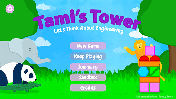 Tami's Tower Title Screen